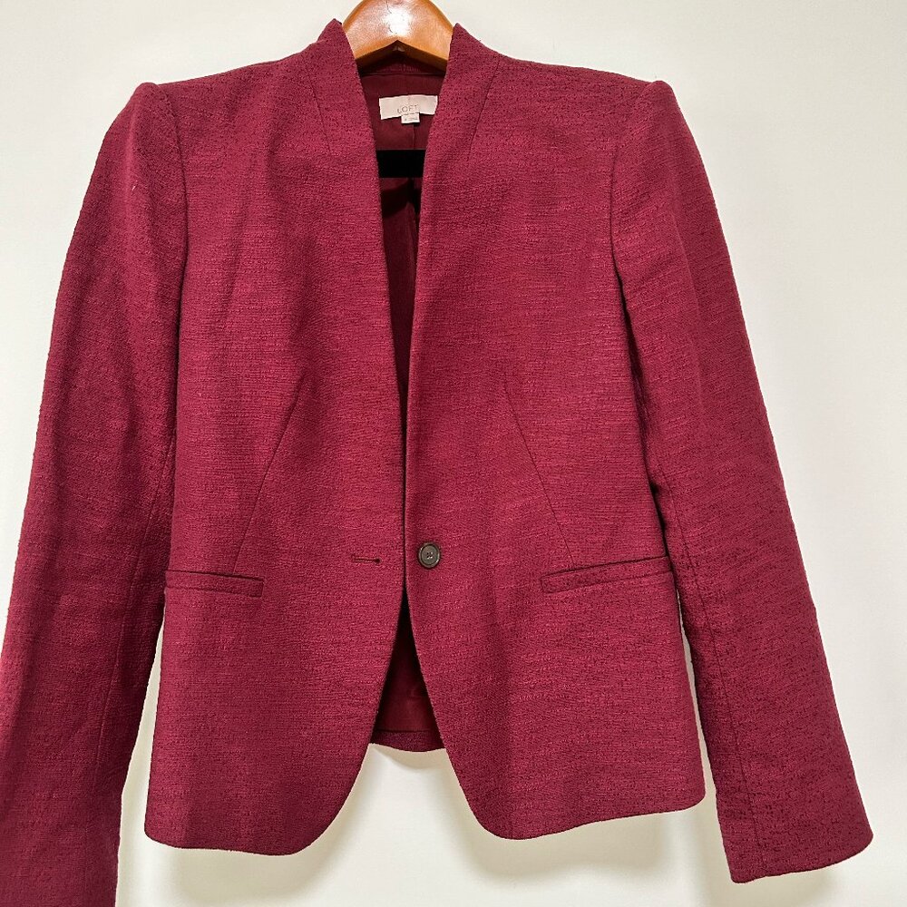 LOFT Burgundy , Size 8